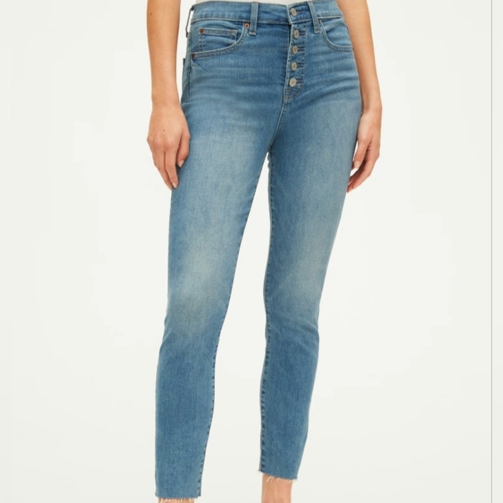 Gap button front hig rise skinny ankle jeggins